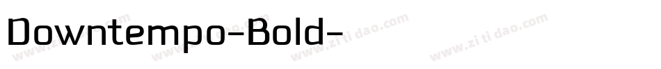 Downtempo-Bold字体转换