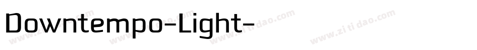 Downtempo-Light字体转换