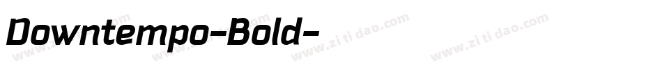 Downtempo-Bold字体转换