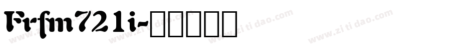 Frfm721i字体转换