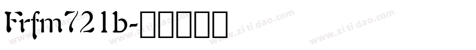 Frfm721b字体转换