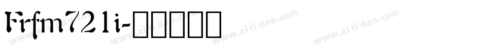 Frfm721i字体转换