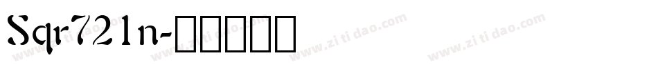 Sqr721n字体转换