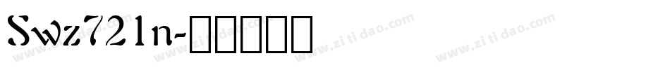 Swz721n字体转换