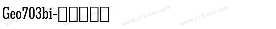 Geo703bi字体转换