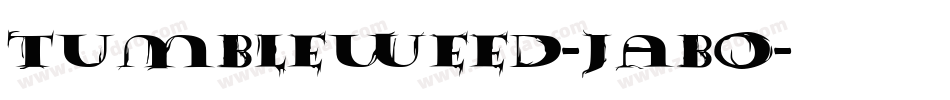 Tumbleweed-JaBo字体转换