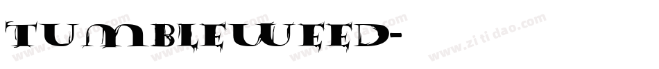 Tumbleweed字体转换