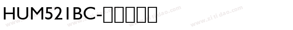 HUM521BC字体转换