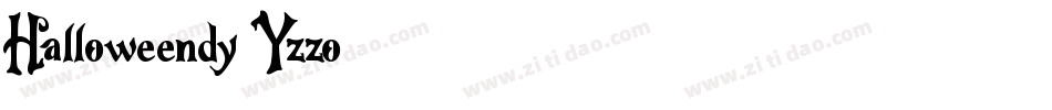 Halloweendy-Yzzo4字体转换