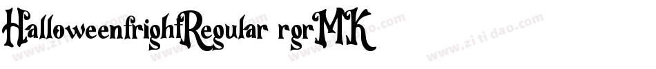 HalloweenfrightRegular-rgrMK字体转换