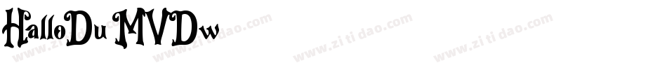 HalloDu-MVDw字体转换