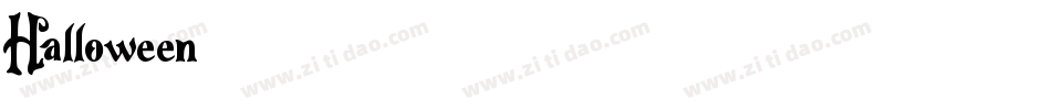 Halloween-1字体转换