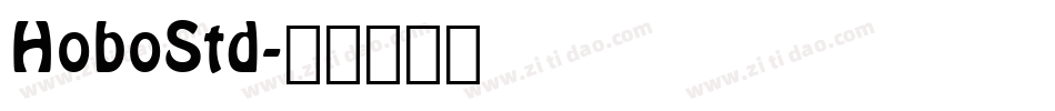 HoboStd字体转换