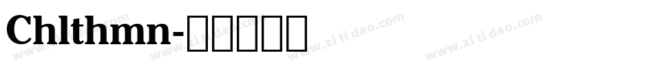 Chlthmn字体转换