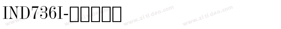 IND736I字体转换