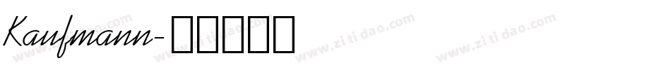 Kaufmann字体转换
