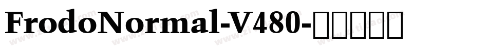 FrodoNormal-V480字体转换
