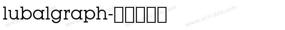 lubalgraph字体转换