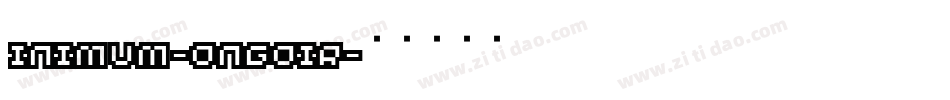 Minimum-BongNoir字体转换