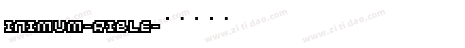 Minimum-Crible字体转换