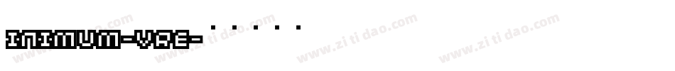 Minimum-Ivre字体转换