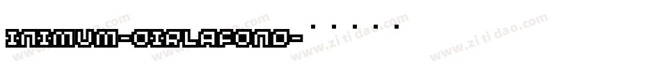 Minimum-NoirPlafond字体转换