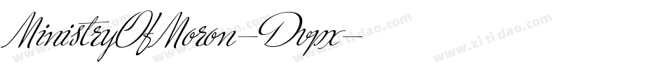 MinistryOfMoron-Dvpx字体转换