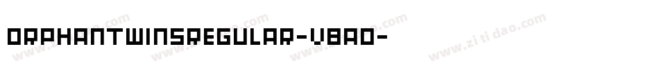 OrphanTwinsRegular-vBaO字体转换
