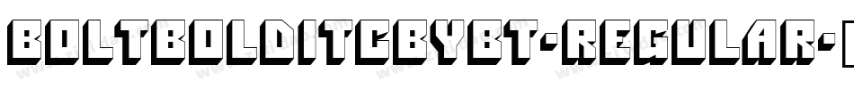 BoltBoldITCbyBT-Regular字体转换