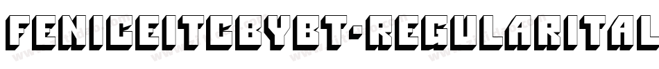 FeniceITCbyBT-RegularItalic字体转换