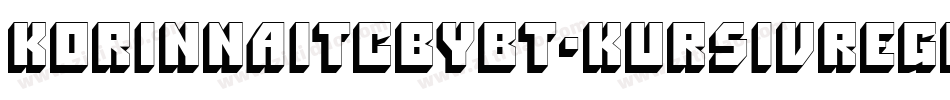 KorinnaITCbyBT-KursivRegular字体转换
