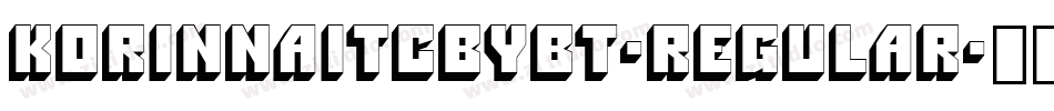 KorinnaITCbyBT-Regular字体转换