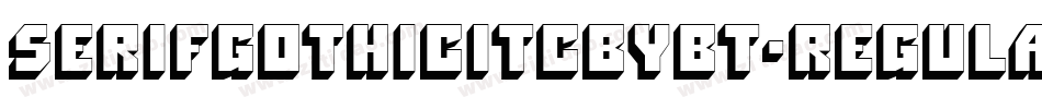 SerifGothicITCbyBT-Regular字体转换