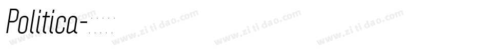 Politica字体转换
