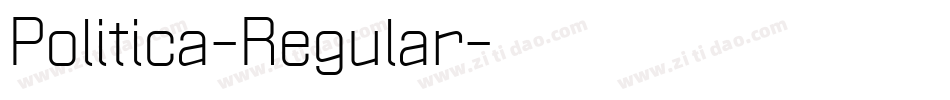 Politica-Regular字体转换