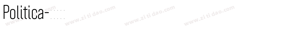 Politica字体转换
