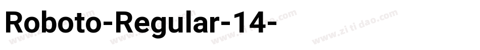 Roboto-Regular-14字体转换