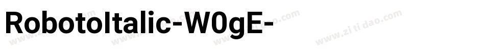 RobotoItalic-W0gE字体转换