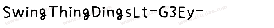 SwingThingDingsLt-G3Ey字体转换