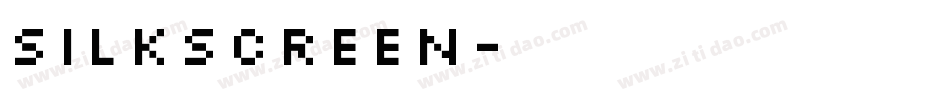 Silkscreen字体转换