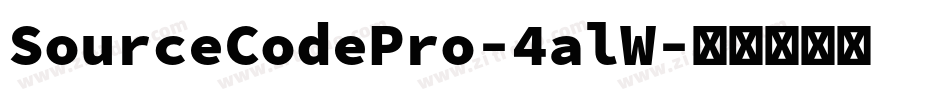 SourceCodePro-4alW字体转换
