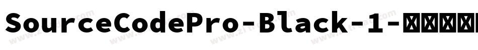 SourceCodePro-Black-1字体转换