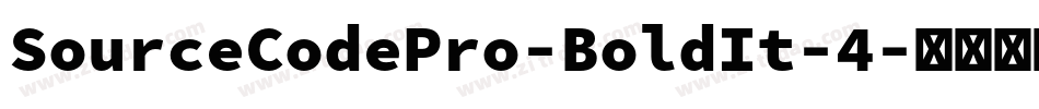 SourceCodePro-BoldIt-4字体转换