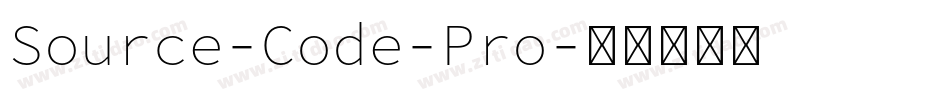 Source-Code-Pro字体转换