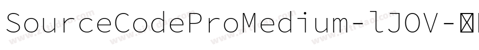 SourceCodeProMedium-lJOV字体转换