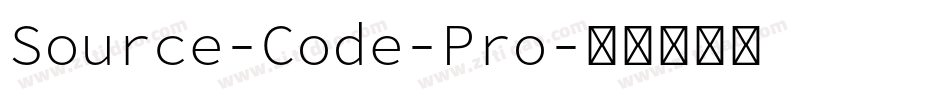 Source-Code-Pro字体转换