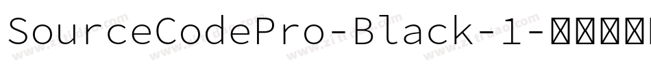 SourceCodePro-Black-1字体转换