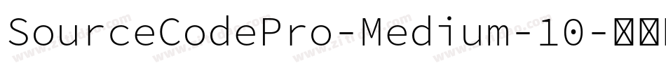 SourceCodePro-Medium-10字体转换