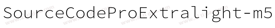 SourceCodeProExtralight-m5r2字体转换