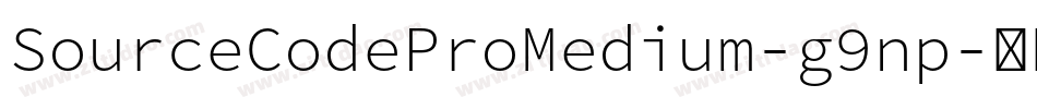 SourceCodeProMedium-g9np字体转换